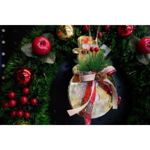 Ornament brad, Flippy, Om de zapada, Auriu, Lucios, 16*17CM, Acril, Interior/ Exterior - Img 3