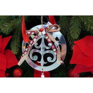 Ornament brad, Flippy, Rotund, Argintiu, Lucios, 14*26CM, Acril, Interior/ Exterior - Img 8