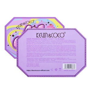 Paleta de Machiaj, KEVIN & COCO, Violet Ice Cream, Fard de Pleoape, 22 culori, 19 x 13.7 x 1.3 cm - Img 6