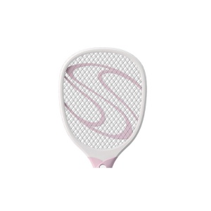 Paleta Electrica pentru Tantari, Muste sau Insecte LED, Flippy, Reincarcabila, Incarcare USB, Plastic, Casa si Gradina, Anti-insecte, Alb-Roz - Img 4
