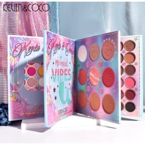 Paleta farduri Kevin&Coco, 69 nuante, blush, iluminator, conturing, deschidere tip carte, 18.6 x 16.5 cm, 97 g, multicolor - Img 4