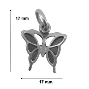 Pandantiv din Argint 925 Jolie Silver, Model Fluture, 17 x 17 mm, 0.9 g - Img 6