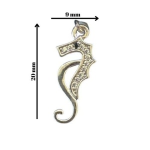 Pandantiv din Argint 925, Model Calut de Mare, Jolie Silver, 0.8 g, 20x9 mm - Img 2