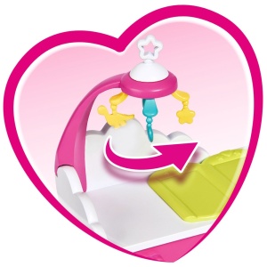 Papusa Simba Steffi Love Welcome Twins 29 cm cu accesorii - Img 5