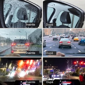 Perie Multifuncțională Auto Flippy, pentru Îndepărtarea Urmelor de pe Parbriz și Oglinzi, Anti-Aburire, Roșu - Img 3