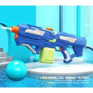 Pistol cu Apa pentru Copii, Rezervor 600ml, Flippy, 14ani+, cu baterie 1200mAh, Electric Burst, Albastru/Verde, 800ML - Img 3