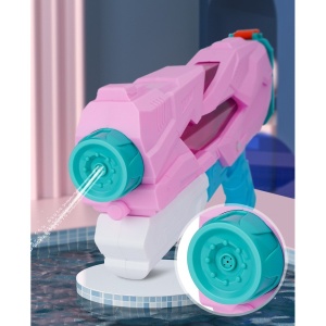 Pistol cu Apa pentru Copii, Rezervor, Pentru Piscina/Plaja, Flippy, 6ani+, 5 duze, Quick Fill, Roz, 800ML - Img 3
