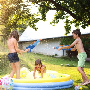 Pistol cu Apa pentru Copii, Rezervor, Pentru Piscina/Plaja, Flippy, 6ani+, Albastru, 1500ML - Img 6