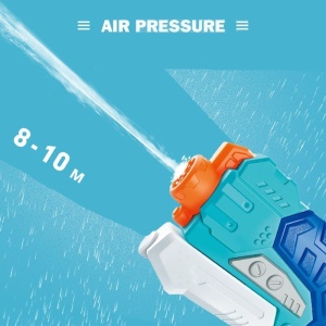 Pistol cu Apa pentru Copii, Rezervor, Pentru Piscina/Plaja, Flippy, 6ani+, Albastru, 500ML - Img 5