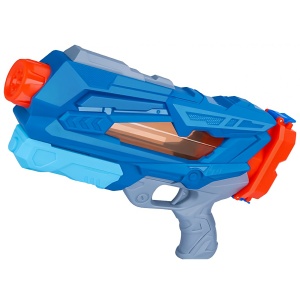 Pistol cu Apa pentru Copii, Rezervor, Pentru Piscina/Plaja, Flippy, 6ani+, Quick Fill, Albastru, 600ML - Img 1