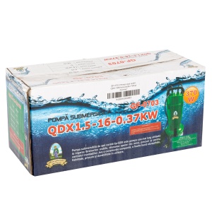 Pompa de apa submersibila QDX-16M fara plutitor, 370 W, 1 mc/h, GF-0703 - Img 4