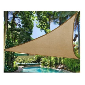 Prelata de soare/ Copertina de tip parasolar pentru terasa si gradina, Flippy, triunghiulara, 2x2x2 m, galbena - Img 2
