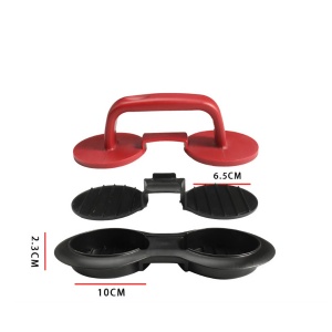 Presa dubla pentru hamburgeri 2 in 1, forma si presa, cu maner, material ABS, 20x10 cm, 140 g, negru - Img 5