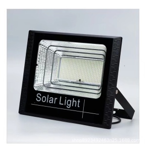 Proiector LED SMD 300W cu incarcare solara Flippy, panou solar, cu telecomanda, suport prindere, material ABS, 14AH, 1032 LED-uri, 5 m cablu inclus, 1019Lm, 36x32 cm, negru - Img 5