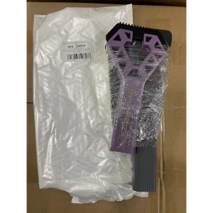 Racleta Auto pentru Zapada cu Doua Capete, Flippy, Universala, Deszapezire Masina, cu Maner, Ergonomica, Detasabila, pentru Geamuri si Caroserie, Usor de Utilizat, 61x12.5 cm, Mov - Img 2