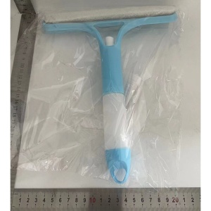 Racleta de Curatare 3 in 1, Flippy, Multifunctional, Pentru Casa si Masina, Pulverizator de Spray, Racleta din Silicon si Burete, 21.5 x 25.7 cm, Albastru - Img 2