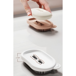 Sapuniera de Calatorie, Flippy, Suport pentru Sapun cu Scurgere a Apei, Recipient cu Capac Depozitare, Savoniera pentru Baie, 12.6x6.1x8.4cm, Alb - Img 3