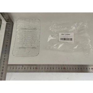 Savoniera din Plastic Flippy, 15 x 9 cm, cu Scurgere Apa, Design Modern, Transparent - Img 8