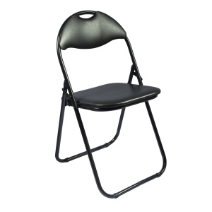 Scaun pliant Cordoba, negru, 38.5x43x79 cm - Img 1