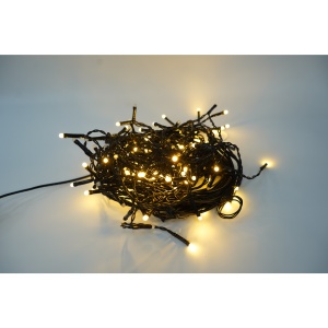 Sectiune Instalatie de Craciun Flippy® Tip Franjuri, 8 jocuri de lumini 5 m, 143 LED-uri, Interconectabila, Fir Negru, Alb Cald, Atentie! Nu contine alimentator - Img 5