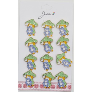 Set 12 Brose Martisor pentru Copii Fata cu Urs de Plus