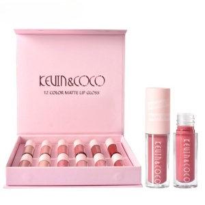 Set 12 rujuri mate, rezistente la transfer, Kevin&Coco, 1.85 ml, Cutie Roz - Img 4