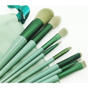 Set 13 pensule pentru machiaj, Flippy, super soft, makeup profesional/incepatori, verde - Img 8