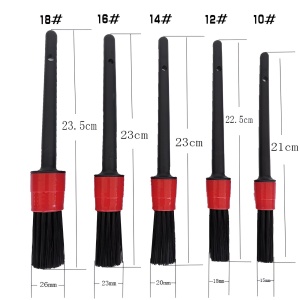 Set 17 Accesorii pentru Curatare Auto, Flippy, Interior si Exterior, 4 Capete pentru Bormasina, 5 Pensule, 3 Perii, 1 Laveta, 1 Manusa, 1 Perie Tripla Grilaj, 2 Bureti, Multicolor - Img 4