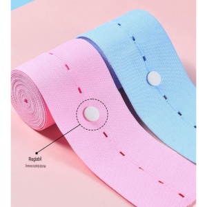 Set 2 Centuri de Monitorizare a Ritmului Cardiac Fetal, Flippy, Material Moale si Elastic, 6 x 130 cm, Albastru/Roz - Img 4