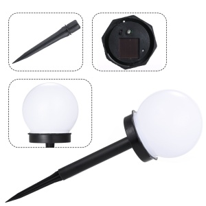 Set 2 Lampi Solare LED, Sferice, Tip Glob Flippy, Diametru 10 cm, Alb rece - Img 6