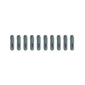 Set 20 de Cleme pentru Haine, Flippy, de Prindere pentru Pantaloni, Atasabile la Umerase, 1.6x2.3x6.35 cm, Verde