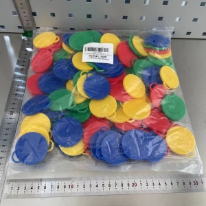 Set 4 Greutati pentru Baloanele cu Heliu, Flippy, 32 grame, 8 grame Fiecare, Plastic, Forma Smiley Face, Multicolor - Img 2