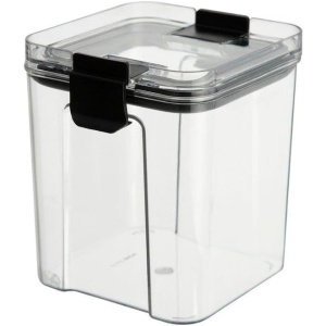 Set 4 Recipiente Depozitare Alimente, Flippy, pentru Organizare Bucatarie, cu Inchidere Ermetica, Transparent, Plastic fara BPA, Compatibile cu Masina de Spalat Vase, Diferite Dimensiuni, 350 ml, 1300 ml, 2700 ml, 4600 ml - Img 4
