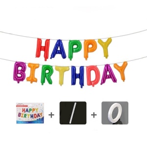 Set Baloane folie Flippy, Happy Birthday, 40 cm, Multicolor - Img 3