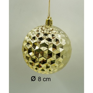 Set de 24 ornamente de brad, Flippy, de tip Glob, Rosu/ Auriu, cu ø de 8 cm, din plastic, cu finisaj sclipitor , cutie 19 cm lungime x 42 cm inaltime x 19 cm adancime - Img 11
