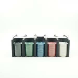 Set de Poker Complex cu 200 de jetoane Flippy, Include 2 seturi de carti, Texas Hold`em set, portabil, cutie depozitare - Img 3