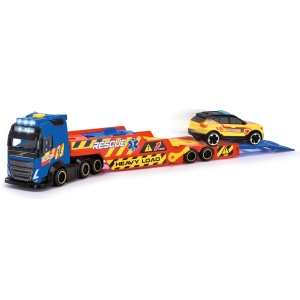 Set Dickie Toys Rescue Transporter 40 cm cu camion, masina, elicopter si accesorii - Img 9