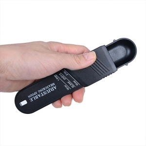 Set doua linguri masurare ajustabile Flippy, material ABS, 16x3.5x1.6 cm, negru - Img 3