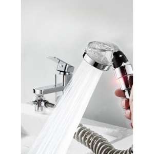Set Extensie de Dus, Flippy, pentru Baterie Baie sau Bucatarie, 4 Piese, Filtru de Ioni Negativi, Furtun Flexibil de 1.5 Metri, Argintiu - Img 10