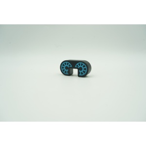 Set inteligent de blocuri magnetice pentru copii, 7 piese, cutie depozitare, robotel, albastru - Img 10