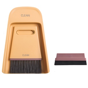 Set Mini Matura si Faras, Flippy, Uz Casnic, Doua Perii, pentru Birou, Bucatarie, Casa, 19.5x13.8x3.6 cm, Galben - Img 1
