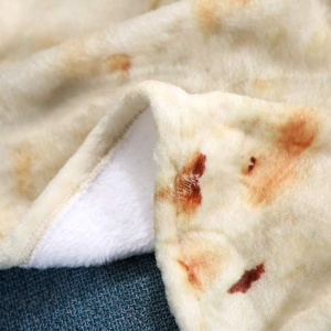 Set patura flanel si caciula Flippy, forma lipie, pentru nou-nascuti, material poliester, 85 cm, crem - Img 3