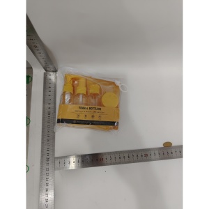 Set Recipiente pentru Cosmetice, Flippy, 5 Piese, cu Gentuta, pentru Calatorii, Reutilizabile, Portocaliu, Material Plastic, 40 ml, 10g - Img 7