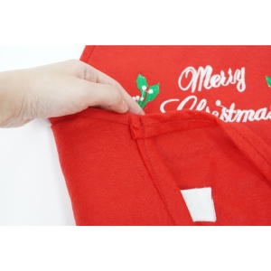 Sort Craciun, Flippy,cu inscriptie Marry Christmas, rosu, pentru adulti, poliester - Img 4