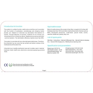 Sterilizator UV Alb pentru telefoane, cu functie difuzor aromatherapy si incarcare USB - Img 3