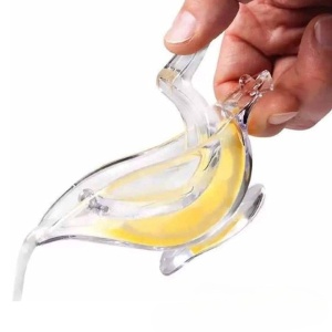 Storcator de Citrice Manual, Flippy, Rezistente, Usor de Folosit si Depozitat, Durabil, Calitativ, 12x5cm, Model Pasare, Transparent - Img 4