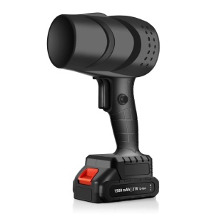 Suflanta aer portabila, Flippy, pentru Auto, PC, Gratar si Indepartare Frunze si Praf, 1500 mAh, 2 Baterii de Li si Incarcator, Negru - Img 2