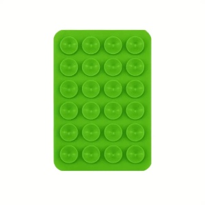 Suport Adeziv Universal, Flippy, pentru Telefon/Tableta, cu 24 Ventuze, potrivit pentru Tik-Tok/Selfie/Vizionare Video, din Silicon, 8 x 5.5 x 1 cm, Verde - Img 3