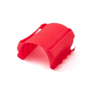 Suport de Silicon Multifunctional de Mana, Flippy, pentru Cuptor, Alimente Fierbinti, Carne, Izolare Termica, Anti-alunecare, 18x12x1.5 cm, Rosu - Img 5