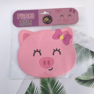 Suport pentru Pahar, Flippy, Model Pucelus, PVC, Dimensiuni 15.5x15.5 cm, Roz